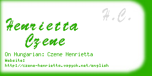 henrietta czene business card